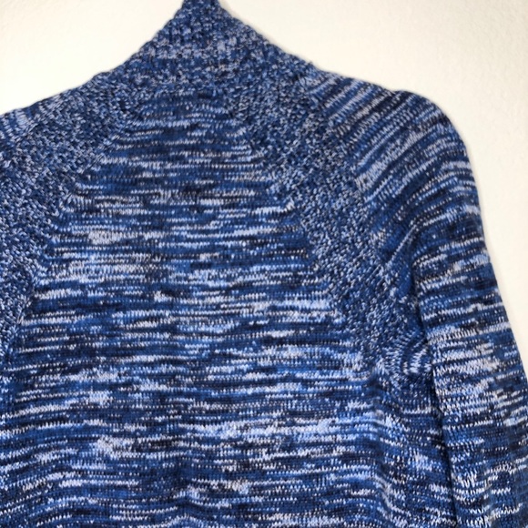 SOLD H&M Blue Marled Chunky Knit Button Front Cardigan - Picture 6 of 10
